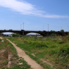 Plano general de uno de los tramos urbanos del río Francolí en Tarragona.