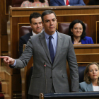 El president del govern espanyol, Pedro Sánchez, a la sessió de control al Congrés.