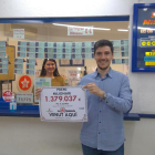 Imatge del titular del punt de venda de Loteries i apostes número 20 de Tarragona on s'ha repartit un premi milionari.