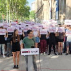 Acte de denúncia del Sindicat d'Estudiants dels Països Catalans quan es va descobrir la infiltració policial a l'organització.