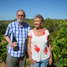 Ramon Solsona amb la prioratina Carme Simó, amb qui va compartir converses.