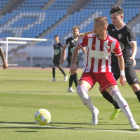 Rubén Enri, durant un partit disputat amb el filial de l'Almería aquesta temporada.