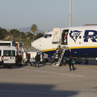 Una imagen de archivo de un avión de Ryanair en el Aeropuerto.
