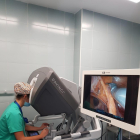 Cirurgia de cancer de pròstata con el robot Da Vinci.