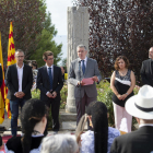 Un moment de la commemoració de la Diada a Tarragona.