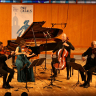 Los miembros del Cuarteto Casales actuando en la 41.ª edición del Festival Internacional de Música Pau Casals.