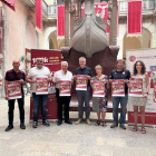 Organizadores y colaboradores de la carrera, a la presentación en Tarragona.
