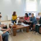 Les refugiades al Seminari fan classes d'espanyol dues vegades a la setmana.