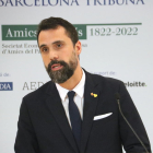 Roger Torrent, conseller d'Empresa i Treball, al col·loqui Barcelona Tribuna.