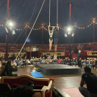 La visita por el interior del Circo Raluy Legacy permite ver cómo son los ensayos.