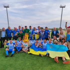 La selecció d'Ucraïna, guanyadora del torneig.