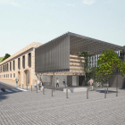 Imatge virtual del que serà l'edifici del nou Centre Cívic de Gregal, al barri Niloga.
