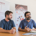 Xavier Ferrer i Oriol Pérez en la presentació de les activitats.