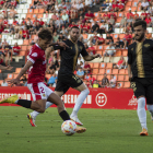 Marc Álvarez durant el partit contra l'Intercity al Nou Estadi Costa Daurada.