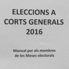 Manual para presidentes de mesas electorales.