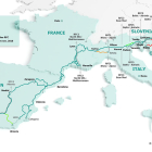 Imatge del projecte de corredor Mediterrani d'abast europeu.