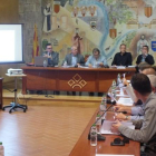 Reunió dels alcaldes al Consell Comarcal de la Conca de Barberà.