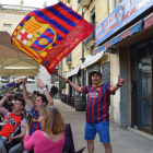 Este año, la Plaça de la Font no ha celebrado la liga del Barça.