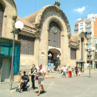Imatge d'arxiu de la plaça Corsini abans de la instal·lació del mercat provisional.
