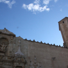 Imatge de la façana del monestir de Poblet.