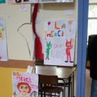 Desperfectos en la escuela Ágora de Barcelona este 1 de octubre del 2017.