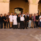 El concejal de Comercio, Jaume Sánchez, y el chef Jordi Guillem, a la presentación de las X Jornadas Gastronómicas de Altafulla