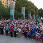 Centenars de Reusencs es van concentrar ahir en un acte previ a la Diada i a l'1-O i en el qual hi van participar personalitats com David Fernández i Joana Ortega.