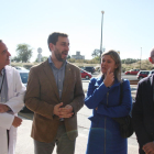 La llegada al Hospital Sant Joan de Reus del conseller de Salud, Antoni Comín.