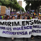 Imatge d'arxiu de la multitudinària manifestació contra la violència de gènere que va tenir lloc a Tarragona el passat novembre.
