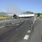 Un mort i dos ferits greus en un accident múltiple a l'N-240 a l'Espluga