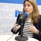Marta Pascal durante la entrevista, esta viernes en la redacción el Diari Més.