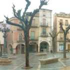 Vista de la plaza Major de Montblanc.