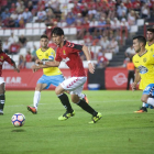 Daisuke Suzuki, durant el partit del passat diumenge, contra l'Albacete, al Nou Estadi.