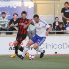 Jorge Miramón defensa una jugada durant la passada jornada a l'Estadi Municipal, contra el Saragossa.