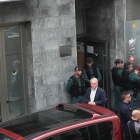 Josep Poblet, en la imagen, con los efectivos de la policía estatal.
