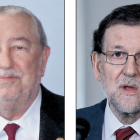 Andreu Suriol, a l'esquerra, i Mariano Rajoy, a la dreta.