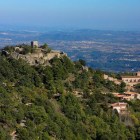 El Castell de l'Albiol visto desde el aire.