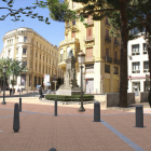 Parte del actual mobiliario de la plaza Catalunya será aprovechado en la remodelación