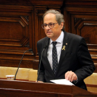 El presidente de la Generalitat, Quim Torra, en el primer debate de política general de la legislatura.
