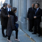 La presidenta del Parlament, Carme Forcadell, entrando en el edificio del Tribunal Supremo, este 9 de noviembre.