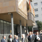 Les autoritats en la seva visita a la subdelegació del Govern a Tarragona.