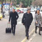 La portavoz del Gobierno de Tarragona, Begoña Floria, llegando a los juzgados.
