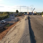 Imagen de los trabajos de condicionamiento que se están realizando en la carretera T-704 entre Reus y Maspujols.