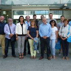 Foto de grup dels professors que han visitat l'institut Jaume I de Salou.
