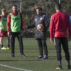 El técnico andaluz ha dirigido este jueves el primer entrenamiento de los granas después de las vacaciones de Navidad.