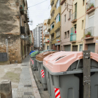 Una imatge de contenidors de la brossa a Reus.