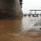Imatge d'arxiu de l'accés a l'Arrabassada inundat per pluges.