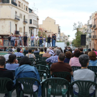 Pla obert de l'acte 'Versos contra la violència' a Sant Carles de la Ràpita. Imatge del 7 d'octubre de 2017