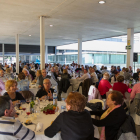 Centenars de persones van omplir el vestíbul del Teatre Auditori de Salou.