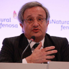 Imagen en un primer plano del consejero delegado de Gas Natural Fenosa, Rafael Villaseca, en el transcurso de una intervención el 20 de abril del 2017.